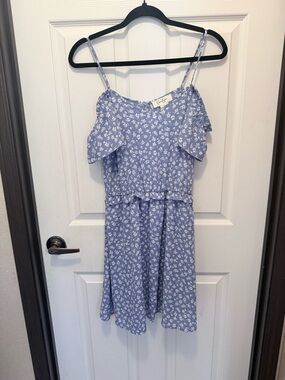 Jessica Simpson Light Blue Floral Mini Dress